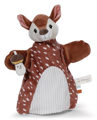 NICI Schmusetuch Handpuppe Rehkitz 2in1 26x25cm - braun - Kuscheltuch für Babys & Kleinkinder – Baby Schnuffeltuch zum Spielen, Greifen, Knuddeln und Entdecken | 61855 NICI Schmusetuch Handpuppe Rehkitz 2in1 26x25cm - braun - Kuscheltuch für Babys & Kleinkinder – Baby Schnuffeltuch zum Spielen, Greifen, Knuddeln und Entdecken | 61855 von NICI