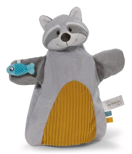 NICI Schmusetuch Handpuppe Waschbär 2in1 26x25cm - grau - Kuscheltuch für Babys & Kleinkinder – Baby Schnuffeltuch zum Spielen, Greifen, Knuddeln und Entdecken | 61858 NICI Schmusetuch Handpuppe Waschbär 2in1 26x25cm - grau - Kuscheltuch für Babys & Kleinkinder – Baby Schnuffeltuch zum Spielen, Greifen, Knuddeln und Entdecken | 61858 von NICI