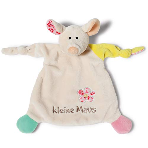 NICI Schmusetuch Maus ‚Kleine Maus´ 25x25 cm – Maus Schnuffeltuch ab 0+ Monaten – Kuscheltuch für Babys & Kleinkinder – Baby Kuscheltier / Schnuffeltuch – Baby Schmusetuch für Mädchen & Jungen – 40039 von NICI