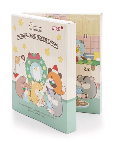 NICI mymochi Adventskalender Kosmetik 24teilig 27x22x5cm - beige - Kalender für Adventszeit für Mädchen ab 3 Jahren, Kawaii Weihnachtskalender für Kinder mit tollen 24 Geschenken | 62588 NICI mymochi Adventskalender Kosmetik 24teilig 27x22x5cm - beige - Kalender für Adventszeit für Mädchen ab 3 Jahren, Kawaii Weihnachtskalender für Kinder mit tollen 24 Geschenken | 62588 von NICI