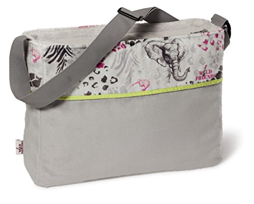 Nici 38233 - Schultertasche Wild Friends Plüsch mit verstellbarem Schultergurt und Zwei separaten Innenfächern für Handy von NICI