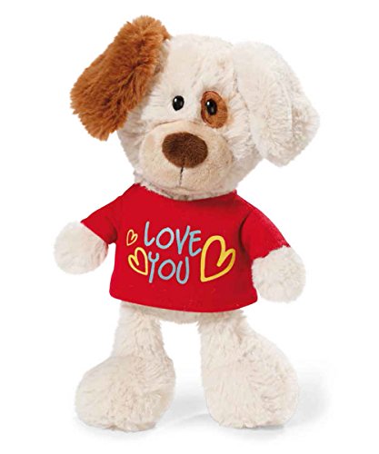 Nici 40185.0 - Hund mit T-Shirt Love You 20 cm Schlenker von NICI