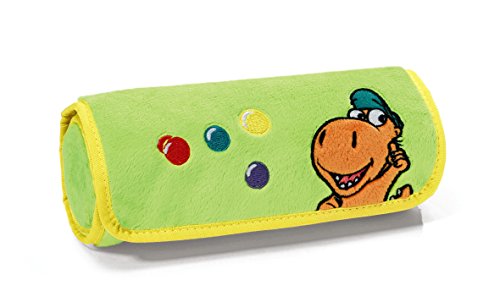 Nici 40695 - Mäppchen, Der kleine Drache Kokosnuss, zum Rollen Plüsch mit 10 Buntstifte 20Xø8Cm von NICI