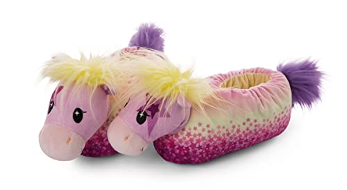 NICI Hausschuhe Pony Candydust Gr. 38-41 (L) –Plüsch-Hauschuhe rutschfest – Warme Kuscheltier Hausschuhe für Jungen, Mädchen & Erwachsene – Tier-Schuhe mit Anti-Rutsch Sohle – Slippers von NICI