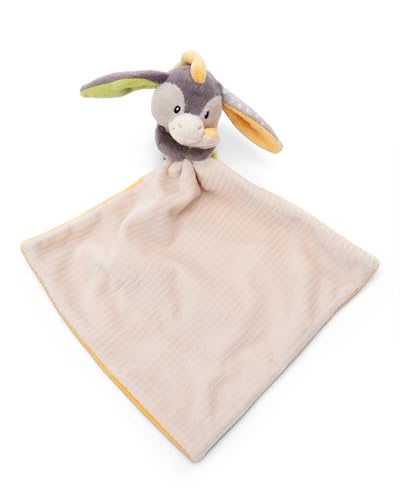 RUKO NICI Schmusetuch Baby 22 x 22 cm mit niedlichem Kuscheltier Esel - Flauschiges Schnuffeltuch für Mädchen & Jungen, Liebevolles Baby Geschenk zur Geburt - 49757 von NICI