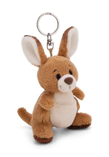 Schlüsselanhänger Känguru Kelly 10cm braun - Plüsch-Begleiter Kuscheltieranhänger mit Schlüsselring für Schlüsselband, Schlüsselbund & Schlüsselhalter Schlüsselanhänger Känguru Kelly 10cm braun - Plüsch-Begleiter Kuscheltieranhänger mit Schlüsselring für Schlüsselband, Schlüsselbund & Schlüsselhalter von NICI