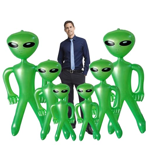 6 PCs aufblasbarer Alien 18 '', 35 '' & 67 '' Blocken Sie außerirdische Halloween aufblasbare Kostüm -Riesenschlauchswerte für Halloween -Party -Dekorationen Foto -Stütze 6 PCs aufblasbarer Alien 18 '', 35 '' & 67 '' Blocken Sie außerirdische Halloween aufblasbare Kostüm -Riesenschlauchswerte für Halloween -Party -Dekorationen Foto -Stütze von NIDONE