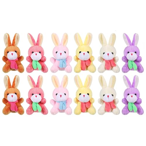 NIDONE 12pcs Osterhasen gefüllte Tiere Plüschspielzeug, 4 Zoll Kaninchen Plüsch gefüllt NIDONE 12pcs Osterhasen gefüllte Tiere Plüschspielzeug, 4 Zoll Kaninchen Plüsch gefüllt von NIDONE