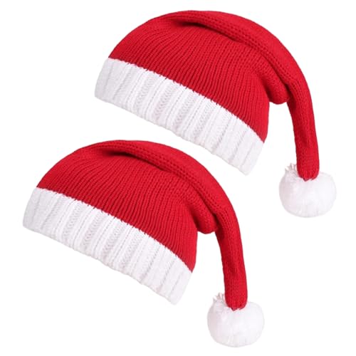 NIDONE 2pcs/Set Christmas Hut für Erwachsene und Kinder weich war warmes elastisches Stricken Weihnachtsmütze für Weihnachten Neujahr Feste Feiertagsfeier NIDONE 2pcs/Set Christmas Hut für Erwachsene und Kinder weich war warmes elastisches Stricken Weihnachtsmütze für Weihnachten Neujahr Feste Feiertagsfeier von NIDONE