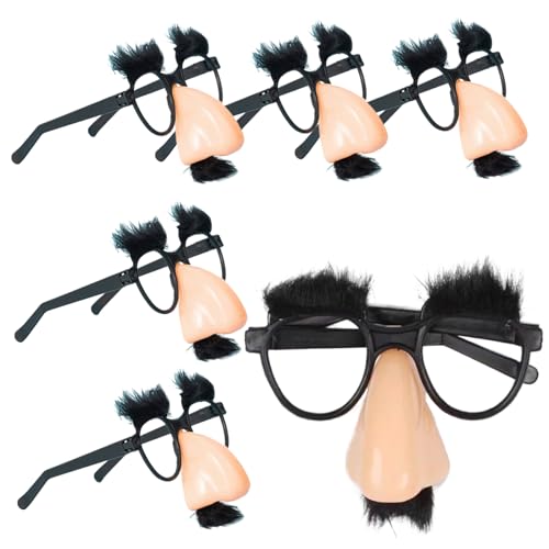 NIDONE 6pcs Halloween -Brille, lustige Brille mit falscher Nase, Augenbrauen & Schnurrbart, lustige Kostüme für Kostüm Halloween, Partybevorzugungen, Geburtstagsfeiern NIDONE 6pcs Halloween -Brille, lustige Brille mit falscher Nase, Augenbrauen & Schnurrbart, lustige Kostüme für Kostüm Halloween, Partybevorzugungen, Geburtstagsfeiern von NIDONE