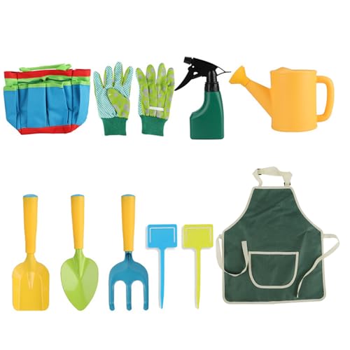 NIDONE 9pcs/Set Kids Gärtner -Werkzeug -Set, Kleinkind -Gartenwerkzeuge Set umfassen Schaufel, Rechen, Kelle, Wasserkanse, Gartenhandschuhe Lernen vor, um Spielzeug für Kinder, Gartenkit für Kinder NIDONE 9pcs/Set Kids Gärtner -Werkzeug -Set, Kleinkind -Gartenwerkzeuge Set umfassen Schaufel, Rechen, Kelle, Wasserkanse, Gartenhandschuhe Lernen vor, um Spielzeug für Kinder, Gartenkit für Kinder von NIDONE