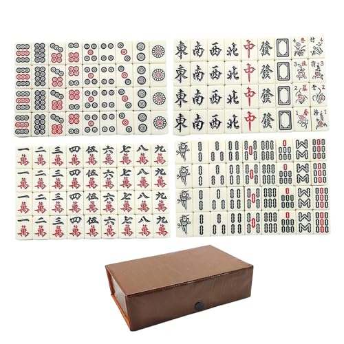 NIDONE Chinesisches Mahjong -Set, 149pcs/ Set Mahjong Set Chinese Mah Jong Game Travel Mini Mahjong Set für Kinderfamilien Erwachsene, professionell komplettes Mahjongg Set NIDONE Chinesisches Mahjong -Set, 149pcs/ Set Mahjong Set Chinese Mah Jong Game Travel Mini Mahjong Set für Kinderfamilien Erwachsene, professionell komplettes Mahjongg Set von NIDONE