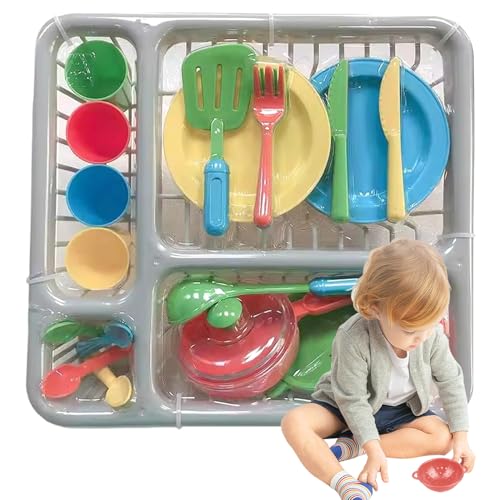 NIDONE Kindertöpfe und Pfannen -Spielset, Trep Play Kids Kitchen Accessoires, kreative sichere Spielgerichte für Kinder Küche, Küchenspielzeug Tischgeschirr Spielen mit Abfluss, Kinderküchenzubehör NIDONE Kindertöpfe und Pfannen -Spielset, Trep Play Kids Kitchen Accessoires, kreative sichere Spielgerichte für Kinder Küche, Küchenspielzeug Tischgeschirr Spielen mit Abfluss, Kinderküchenzubehör von NIDONE