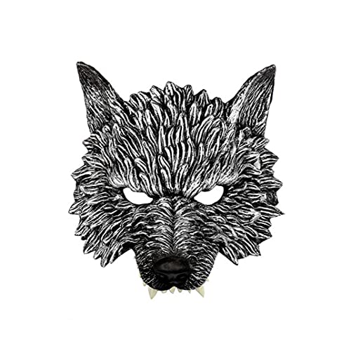 NIDONE Werwolf Half Maske 3D Halloween Werwolf Wolf Mask für Maskerade Cosplay Requisiten Halloween-Party-Lieferungen von NIDONE