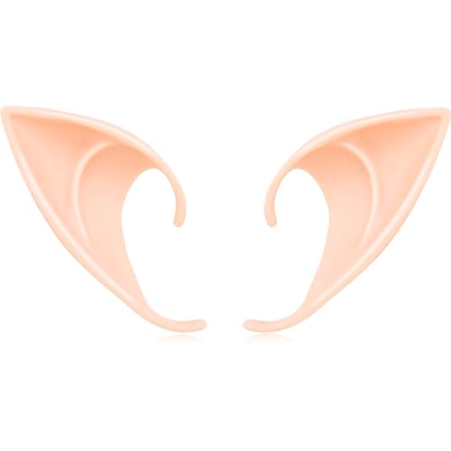 Cosplay Fee Elfenohren – weiche spitze Spitzen Anime Party Dress Up Kostüm Maskerade Zubehör für Halloween Weihnachten Party (kurz) von NIEBYI