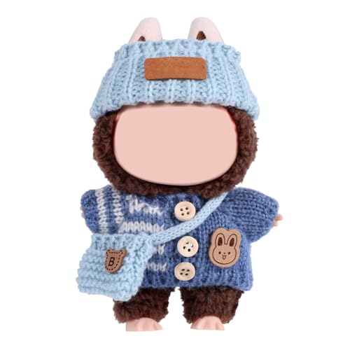 Kleidung Outfit für Puppen, Premium Blau Puppe Zubehör mit Mode Kleidung Bär Hut Crossbody Taschen Chic Style Set für Dekoration Supplies Kleidung Outfit für Puppen, Premium Blau Puppe Zubehör mit Mode Kleidung Bär Hut Crossbody Taschen Chic Style Set für Dekoration Supplies von NIEBYI