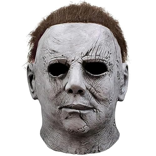 NIEBYI Michael Myers Maske, Halloween Horror Maskerade Cosplay Party Maske, Michael Myers Kostüm Gruseliges Cosplay von NIEBYI