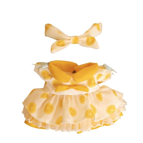 Plüschpuppenkleidung, niedliches Paarkleid-Set, Puppenkleidung für 10 cm, Kawaii, 17 cm, Puppenzubehör, Spielzeug, Geschenke für Mädchen (nur Kleidung) (Mädchen) von NIEBYI