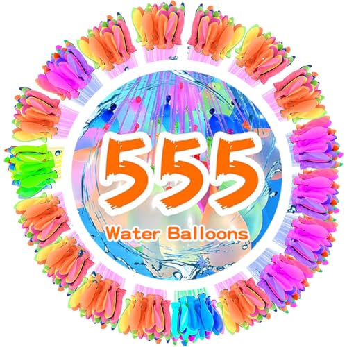 555 Stück Wasserbomben Selbstschließend Water Balloons Bunt Gemischt Wasser Luftballons Wasserbomben Set Schnellfüller Wasserbombens Luftballons Wiederverwendbare Wasserbomben Für Wasserspiele 555 Stück Wasserbomben Selbstschließend Water Balloons Bunt Gemischt Wasser Luftballons Wasserbomben Set Schnellfüller Wasserbombens Luftballons Wiederverwendbare Wasserbomben Für Wasserspiele von NIEEKRUN