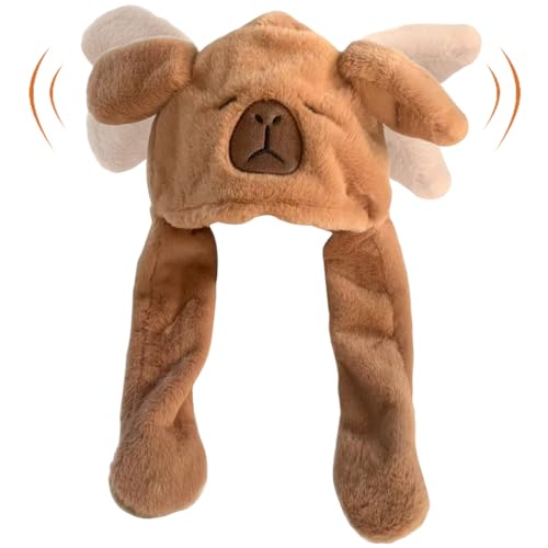 NIEEKRUN Capybara Ohren Hut,Mütze Hasen Hut mit Wackelohren Lustiger Hut für Erwachsene Kinder Hasenohren Hut für Make up Party Weihnachtsfeier Fasching Karneval & Cosplay NIEEKRUN Capybara Ohren Hut,Mütze Hasen Hut mit Wackelohren Lustiger Hut für Erwachsene Kinder Hasenohren Hut für Make up Party Weihnachtsfeier Fasching Karneval & Cosplay von NIEEKRUN