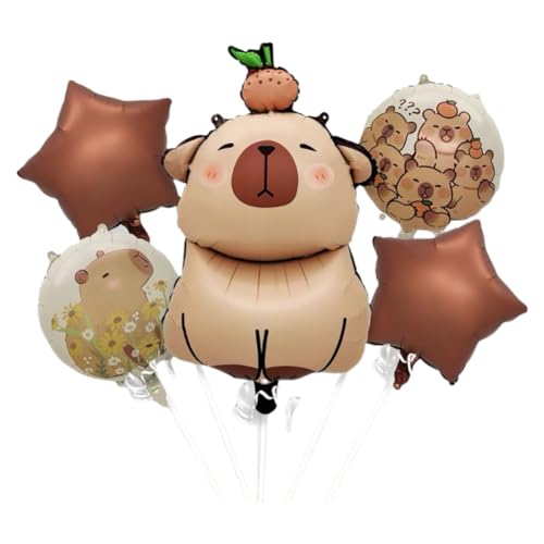 Party Ballon 5PCS Cartoon Aluminium Folie Ballon Exquisite und Nette Capybara Anime Thema Kinderparty Dekoration Ballon Geburtstagsfeier Hochzeit Festival Ballon Party Ballon 5PCS Cartoon Aluminium Folie Ballon Exquisite und Nette Capybara Anime Thema Kinderparty Dekoration Ballon Geburtstagsfeier Hochzeit Festival Ballon von NIEEKRUN