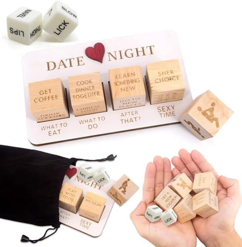 NIEEKRUN Date Night Würfel für Paare, Spiele für Paare, Romantisches Date Ideen für Paare Lustiges Geschenke für Couple Valentinstag NIEEKRUN Date Night Würfel für Paare, Spiele für Paare, Romantisches Date Ideen für Paare Lustiges Geschenke für Couple Valentinstag von NIEEKRUN