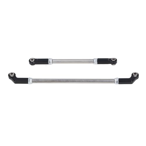 NINESHE RC -Lenkschiff -Link -Kit -Kit EIN verstellbares Spannschließen RC Lenkung Link Stange Lenkverbindungen für VP F10 1/10 RC RC Lenkung Pull Rod Kit Kit (Schwarz) von NINESHE