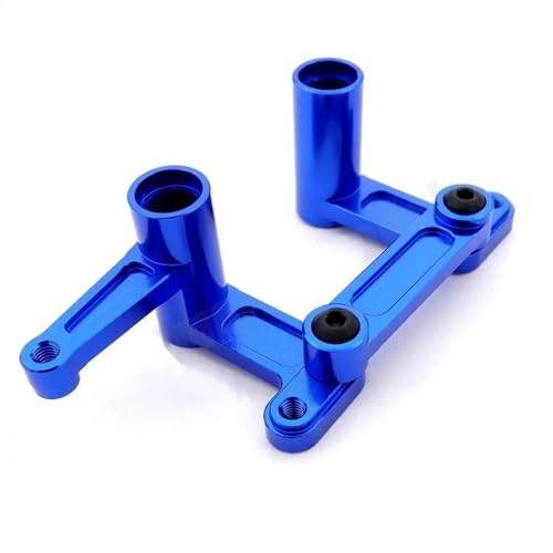 Teile aufrüsten Kompatibel Mit Traxxas Für 2WD Slash Rustler Bandit 1/10 Aluminium-Lenkbaugruppe Bellcranks Drag Link 3743 RC-Auto-Upgrade-Teile (Color : Blue) von NINFE