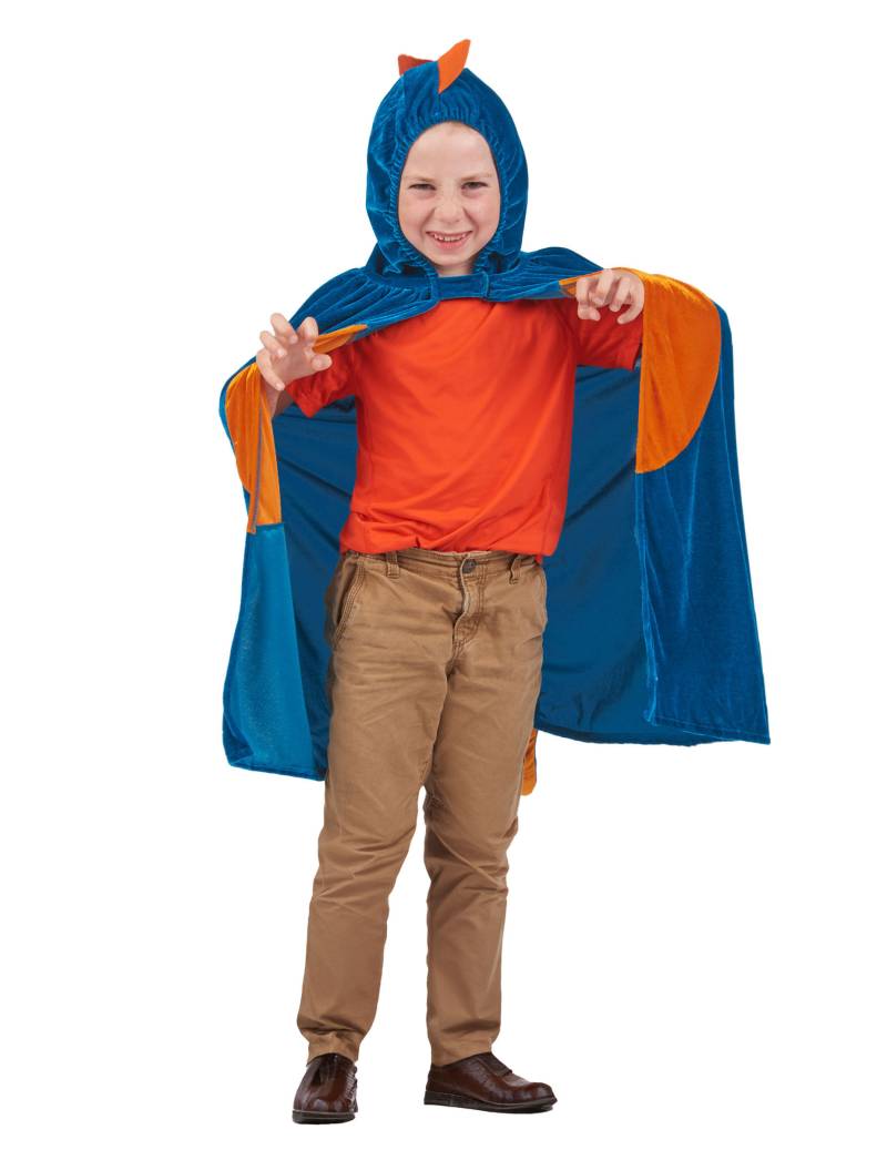 Dino Kostümumhang für Kinder in Blau von KARNEVAL-MEGASTORE