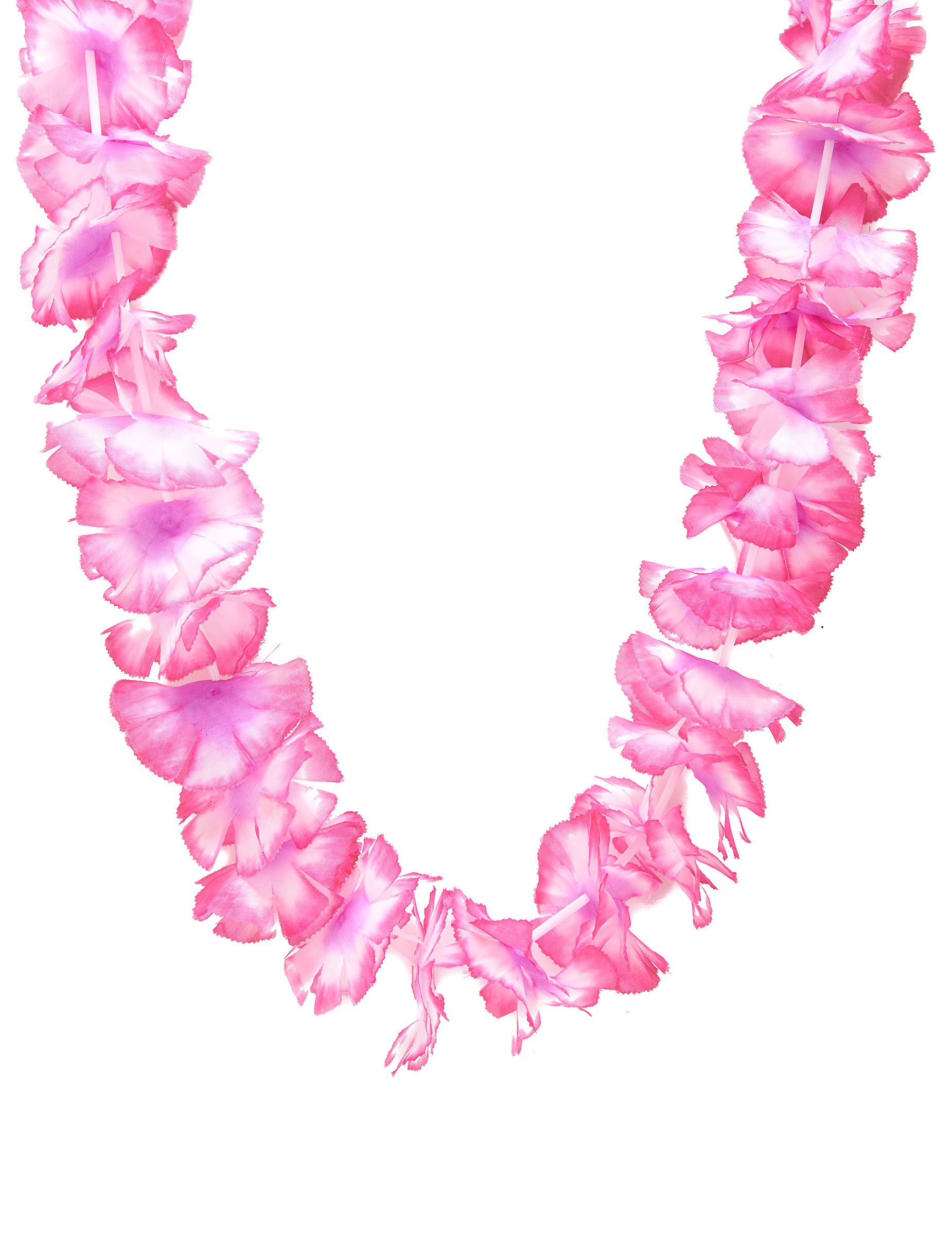 Hawaii Blumenkette Kostüm-Accessoire rosa von KARNEVAL-MEGASTORE