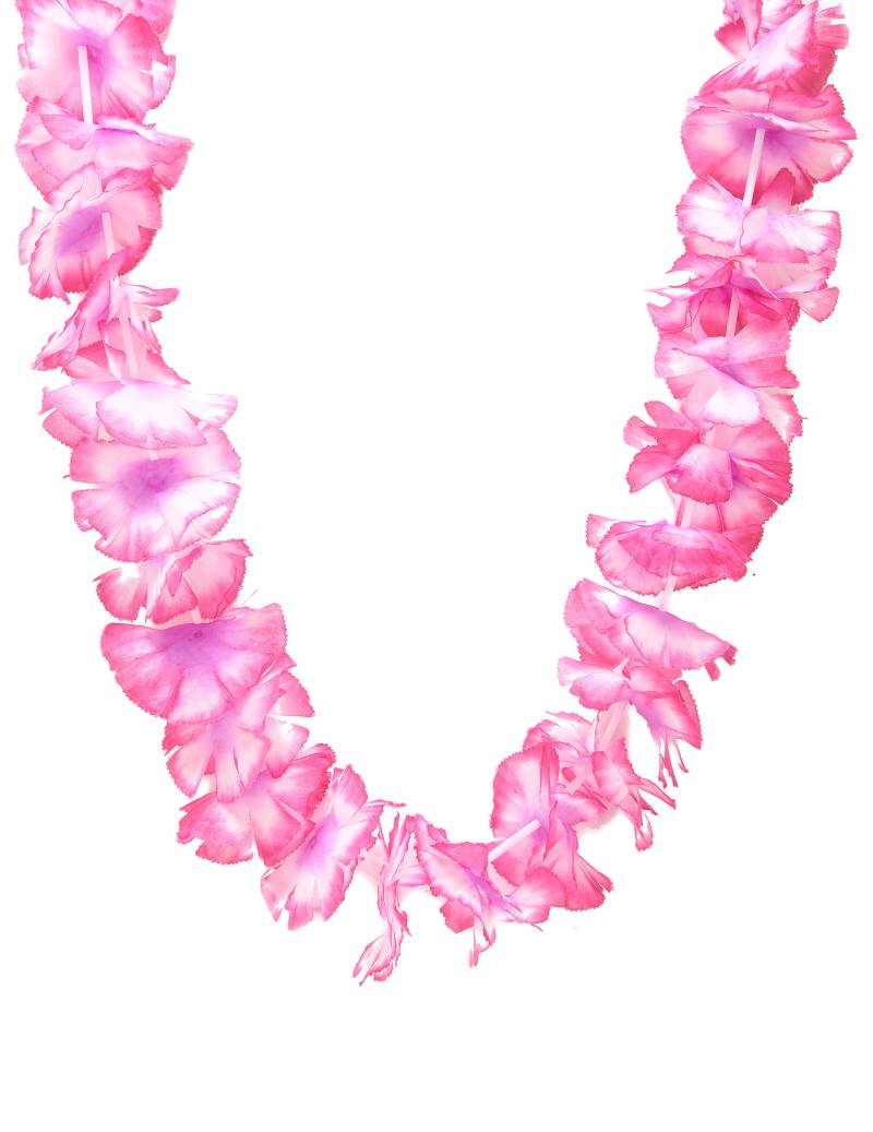 Hawaii Blumenkette Kostüm-Accessoire rosa von KARNEVAL-MEGASTORE