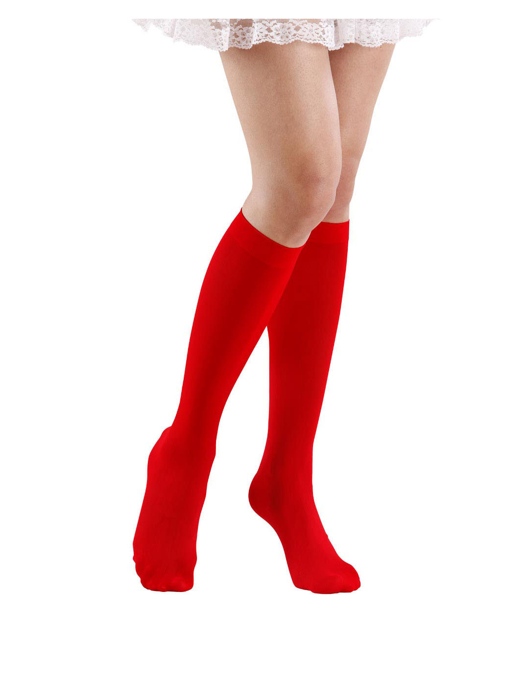 Kniestrümpfe 70 den rot von KARNEVAL-MEGASTORE