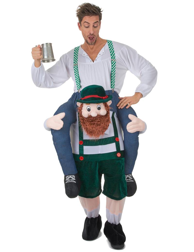 Mann auf dem Rücken Bayern-Kostüm bunt von KARNEVAL-MEGASTORE