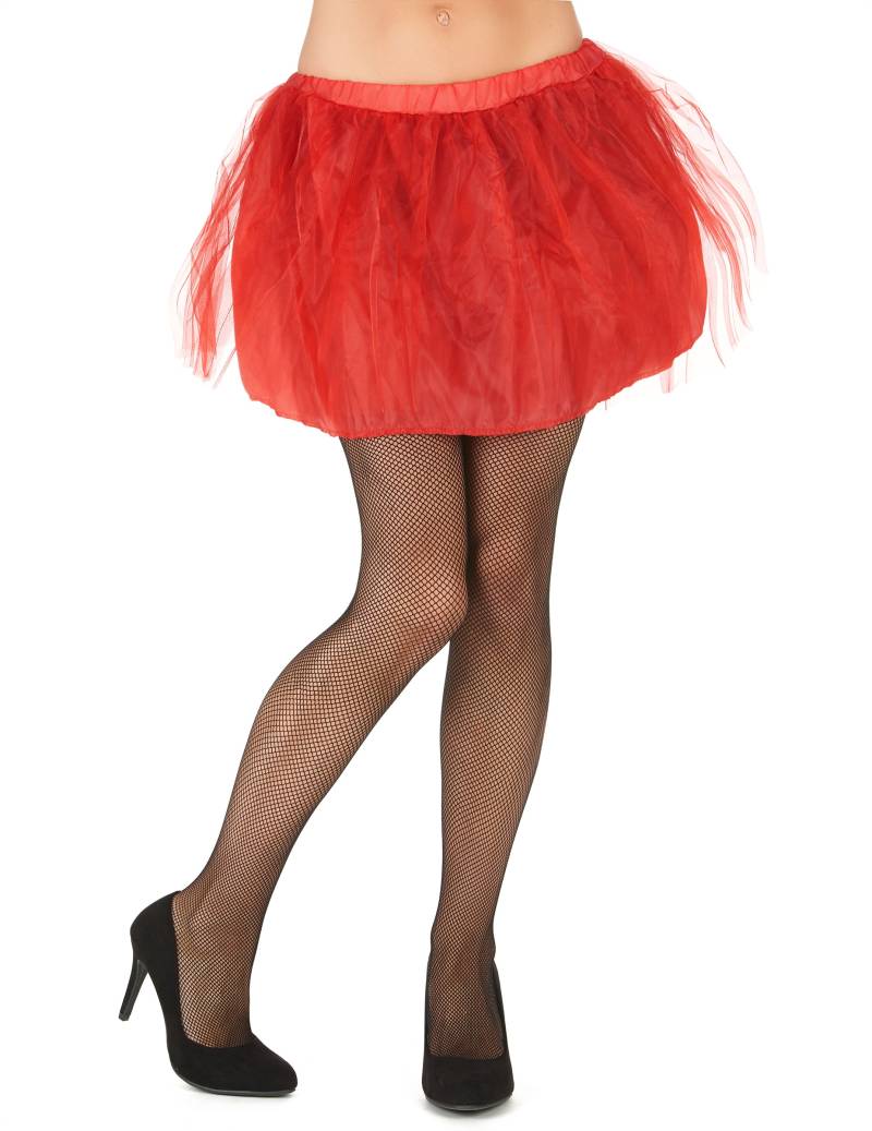 Petticoat Unterrock Damenrock rot von KARNEVAL-MEGASTORE