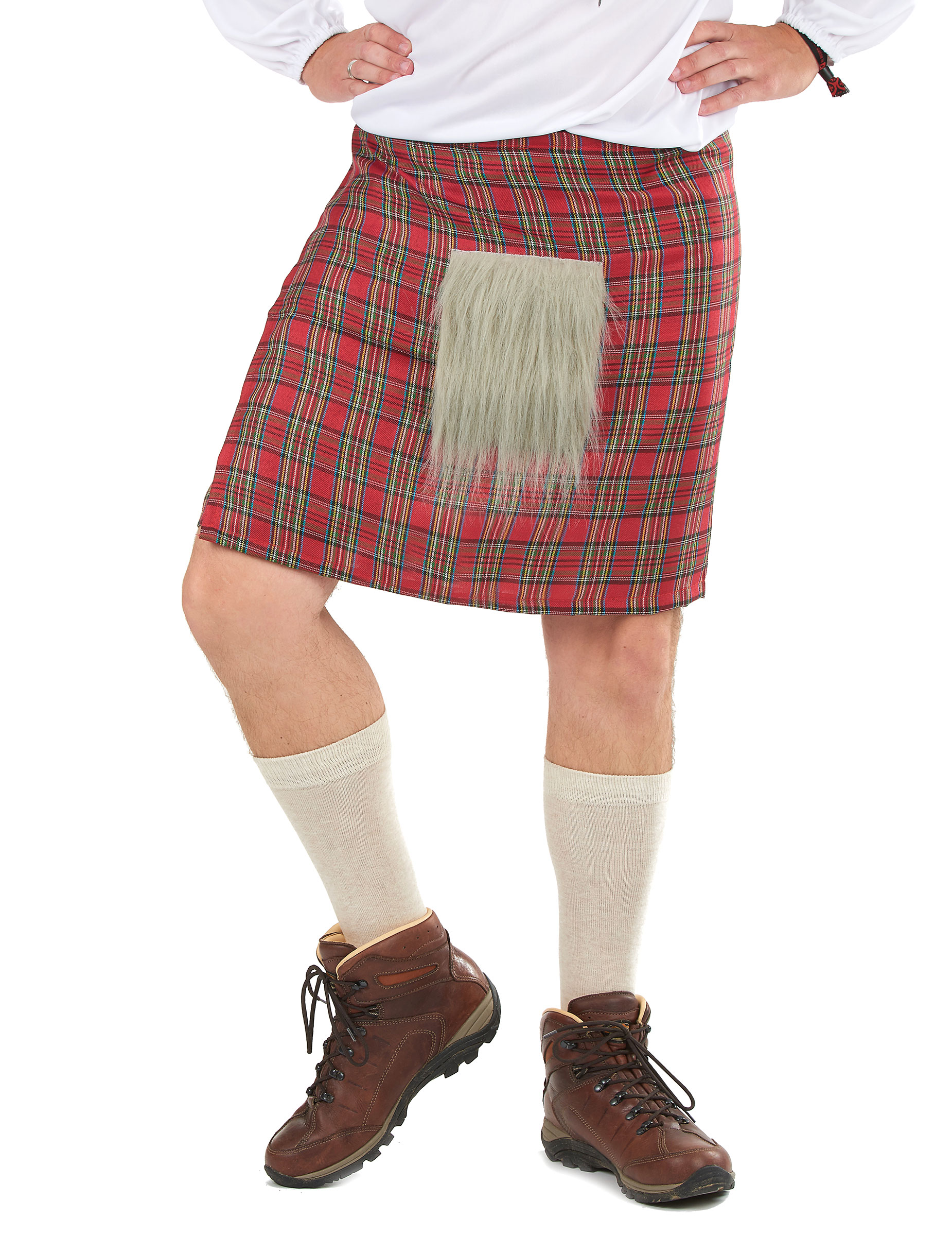 Schottischer Kilt Kostüm-Accessoire bunt von KARNEVAL-MEGASTORE