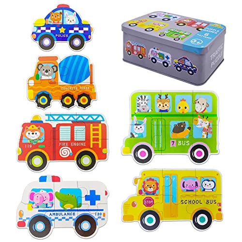NINGESHOP Kinderpuzzle, Holzspielzeug für Kinder, Holzpuzzle ab 2 3 4 5 Jahren, Lernspielzeug Pädagogisches Spielzeug Geschenk für Kinder, 6er-Set Puzzle NINGESHOP Kinderpuzzle, Holzspielzeug für Kinder, Holzpuzzle ab 2 3 4 5 Jahren, Lernspielzeug Pädagogisches Spielzeug Geschenk für Kinder, 6er-Set Puzzle von NINGESHOP