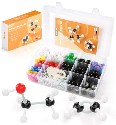 Molekulares Modellbausatz mit P-Orbitalen, 307 Teile, fortschrittliches Chemie-Molekular-Visuelles Modellierungsset für organisches und anorganisches Lernen, Atomelementmodell-Set für Chemieunterricht von NINGOO