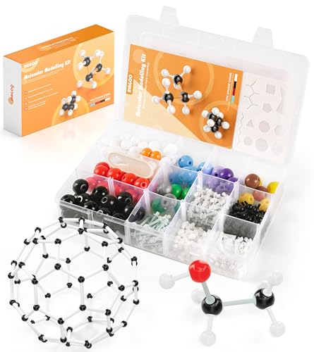 Molekularmodell-Set, 404-teilig, Chemie, Molekulares, visuelles Modellierset für organisches und anorganisches Lernen, Atomelementmodell-Set für Chemieunterricht, Versorgung für Schüler und Lehrer Molekularmodell-Set, 404-teilig, Chemie, Molekulares, visuelles Modellierset für organisches und anorganisches Lernen, Atomelementmodell-Set für Chemieunterricht, Versorgung für Schüler und Lehrer von NINGOO