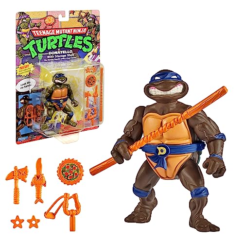 NINJA TURTLES, 10 cm bewegliche Figur, Figruine aus der klassischen Kollektion, Donatello, Spielzeug für Kinder ab 4 Jahren, T00016 NINJA TURTLES, 10 cm bewegliche Figur, Figruine aus der klassischen Kollektion, Donatello, Spielzeug für Kinder ab 4 Jahren, T00016 von NINJA TURTLES