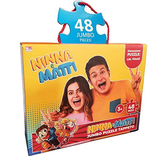 Ninna e Matti Jumbo Puzzle Teppich, Fotothema, Gelb, Größe 90 x 60 cm, 48 Stück Ninna e Matti Jumbo Puzzle Teppich, Fotothema, Gelb, Größe 90 x 60 cm, 48 Stück von NINNA e MATTI