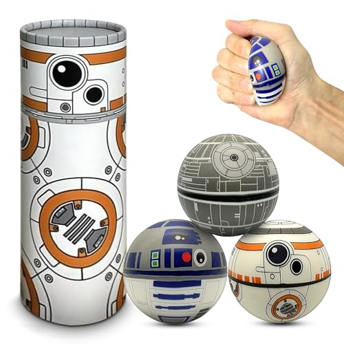 NINOSTAR StarWar Squishy Balls Set – Stressball für Kinder und Erwachsene, Stressabbau, Fidget Verwendung zum Spielen/Dekorieren/Hilft, Stress abzubauen/Konzentration zu verbessern [Super weiche -BB8 NINOSTAR StarWar Squishy Balls Set – Stressball für Kinder und Erwachsene, Stressabbau, Fidget Verwendung zum Spielen/Dekorieren/Hilft, Stress abzubauen/Konzentration zu verbessern [Super weiche -BB8 von NINOSTAR