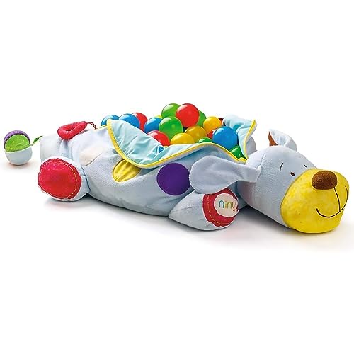 NINY Woodyland_1068700008 Woodyland 700008 Kuschelhund mit 60 Bällen, Bunt, Länge 124cm NINY Woodyland_1068700008 Woodyland 700008 Kuschelhund mit 60 Bällen, Bunt, Länge 124cm von NINY