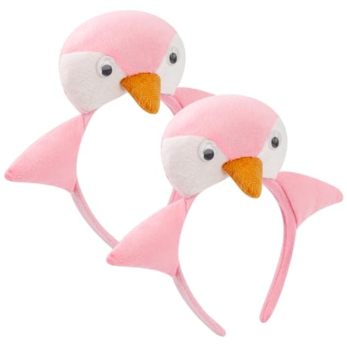 2pcs Tierstirnbänder, niedliches Plüschpinguin -Stirnband, elastisches Cosplay lustige Stirnbänder für Erwachsene Kinder Haarzubehör Foto Propsanimal 2pcs Tierstirnbänder, niedliches Plüschpinguin -Stirnband, elastisches Cosplay lustige Stirnbänder für Erwachsene Kinder Haarzubehör Foto Propsanimal von NIOMICO