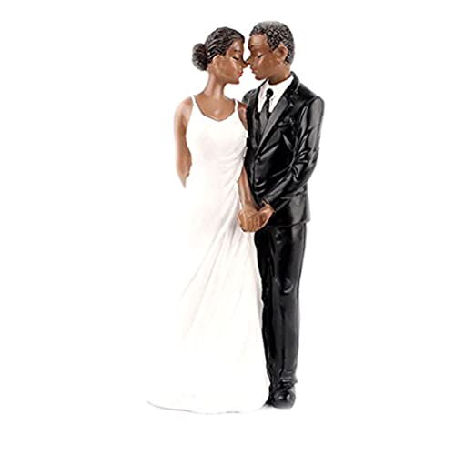 Hochzeitstorte Toper Harz Afroamerikanische Paar Figur Kernstück Dekorationen für Hochzeitstag Hochzeitstorte Topper Hochzeitstorte Toper Harz Afroamerikanische Paar Figur Kernstück Dekorationen für Hochzeitstag Hochzeitstorte Topper von NIOMICO