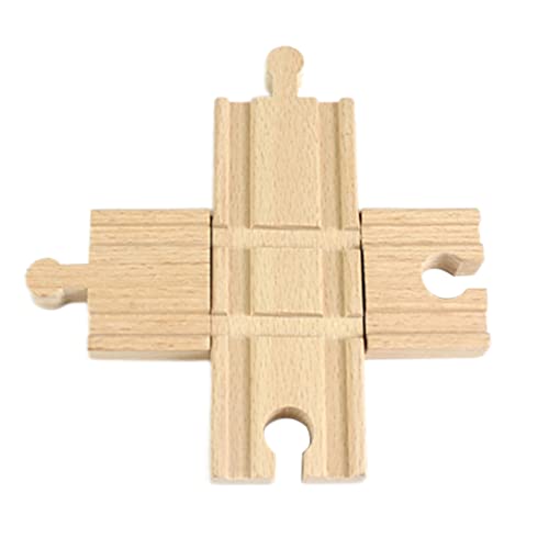 Holzstrecke Cross Tracks Bahnhof Accessoire kompatibel mit dem großen klassischen Spielzeugzug Holzstrecke Holzstrecke Cross Tracks Bahnhof Accessoire kompatibel mit dem großen klassischen Spielzeugzug Holzstrecke von NIOMICO