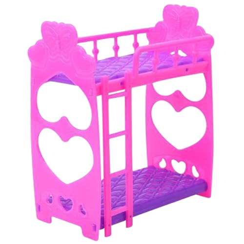 NIOMICO 1pc Doll House Möbel Doppelbet Rahmen Plastik Kunststoff Schlafzimmer Möbel Set für Kelly Dolls Dollhouse und lila 3, 5 Zoll Schlafzimmer NIOMICO 1pc Doll House Möbel Doppelbet Rahmen Plastik Kunststoff Schlafzimmer Möbel Set für Kelly Dolls Dollhouse und lila 3, 5 Zoll Schlafzimmer von NIOMICO