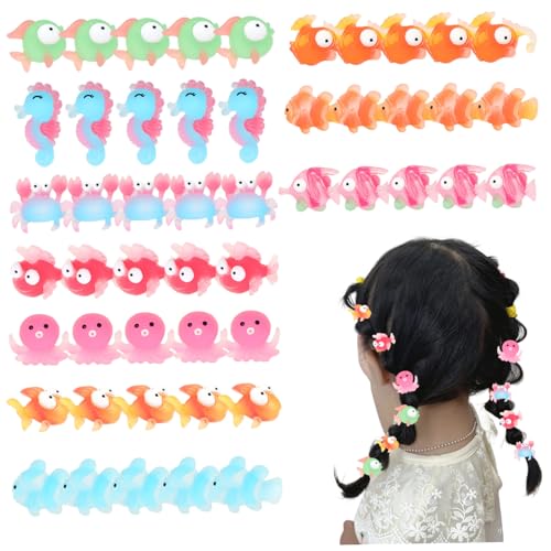 NIOMICO 50Pcs Mini Resin Ocean Animals Cute Cartoon Tiny Sea Creatures Resin Animals Micro Landscape Ornaments for DIY Craft Dollhouse Decoration Aquarium Garden, Random Style Sea von NIOMICO