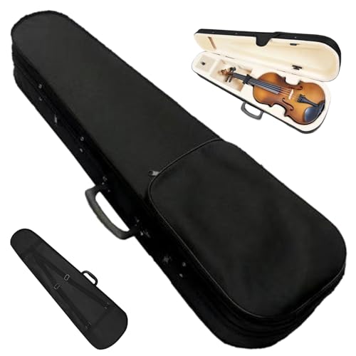 NIOMICO Geigenfall, professionelles Schwarz -Dreieck -Geigenfall 4/4 In voller Größe Leichtes Musikinstrumentenzubehör für Schüler, Lehrer, Amateure NIOMICO Geigenfall, professionelles Schwarz -Dreieck -Geigenfall 4/4 In voller Größe Leichtes Musikinstrumentenzubehör für Schüler, Lehrer, Amateure von NIOMICO