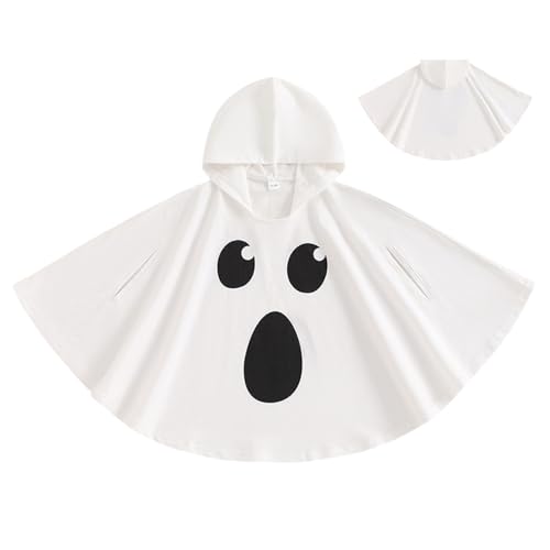 NIOMICO Kleinkind Ghost Kostüm Baumwoll Ghost Cloak Halloween Kostüme für Jungen Mädchen Cosplay -Outfits für Kinder im Alter von 18 bis 24 Monaten Kostüm Kleinkind geeignet von NIOMICO