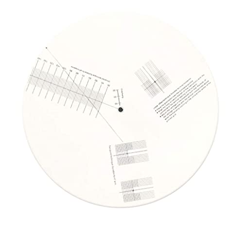 NIOMICO Plattentierpatronen-Ausrichtung Langtöne Matte, Anti-Klingel-Vinyl-Aufzeichnungs-Packup-Kalibrierungsplatten-Entfernungsmessstufe Lautanlagenanpassungswerkzeug Lineal für Turntable Accessor NIOMICO Plattentierpatronen-Ausrichtung Langtöne Matte, Anti-Klingel-Vinyl-Aufzeichnungs-Packup-Kalibrierungsplatten-Entfernungsmessstufe Lautanlagenanpassungswerkzeug Lineal für Turntable Accessor von NIOMICO